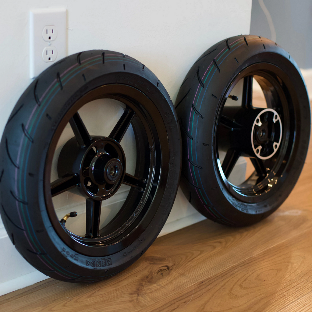 17" Universal Mini E-Moto Supermoto Wheel Set